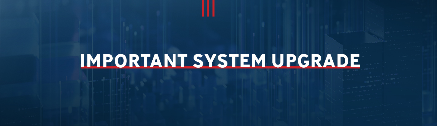 System Upgrade Banner